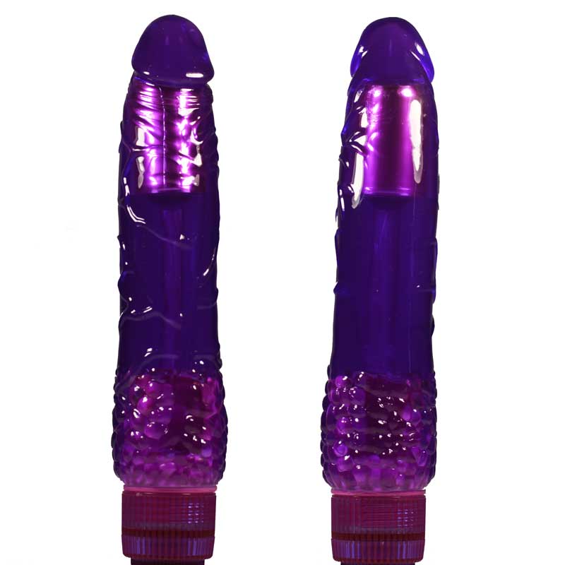 H2O Patriot - Vibrator realist, mov, 19 cm