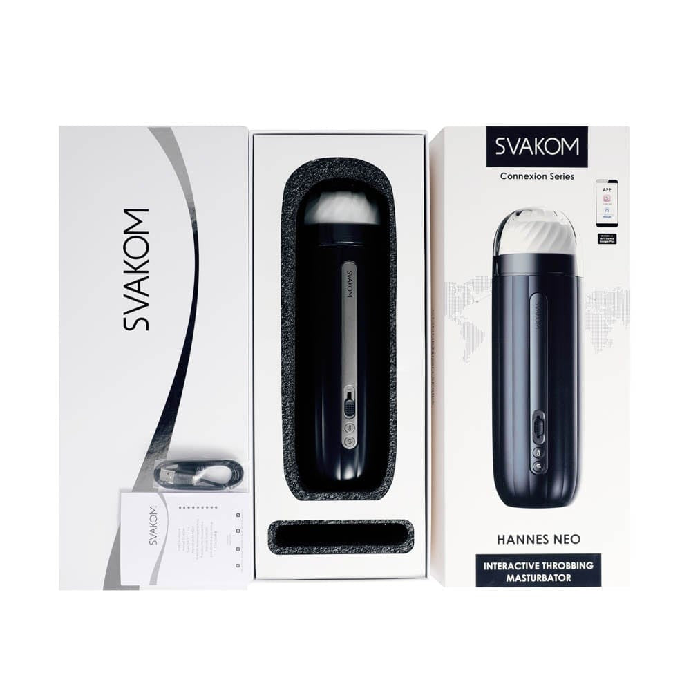 Hannes Neo - Masturbator cu Vibratii si Control prin APP, 28.6x8.6 cm - detaliu 2