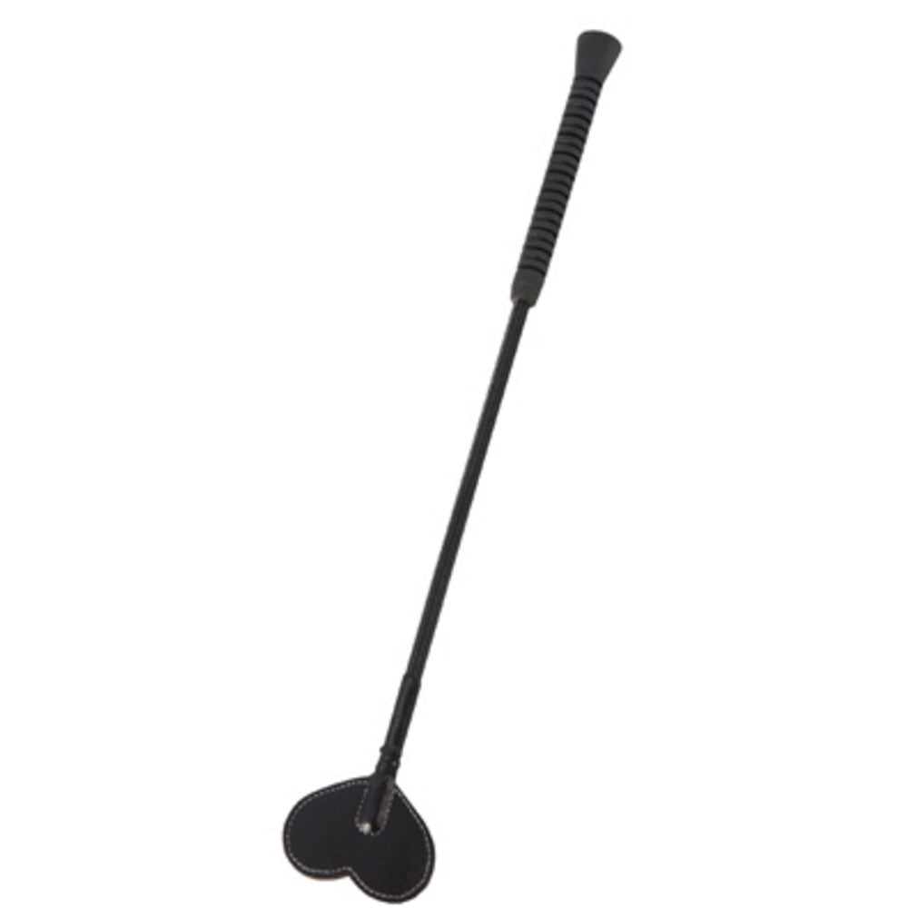 Heart Crop - Cravasa din Piele cu Varf in Forma de Inima, 66 cm - detaliu 1