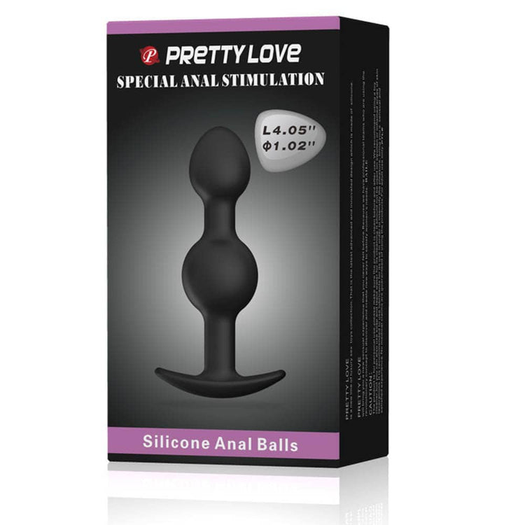 Heavy Balls - Dop anal din silicon, 11 cm - detaliu 2