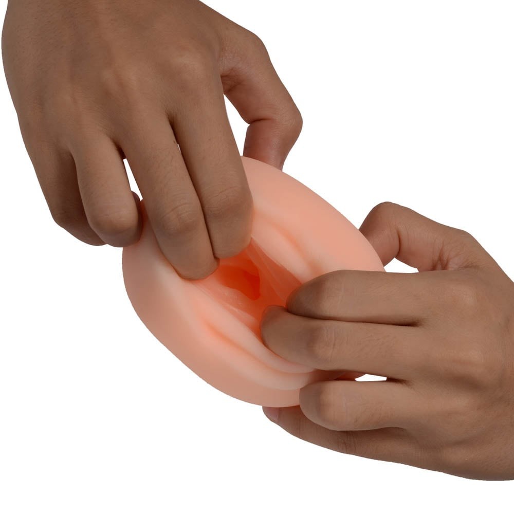 Hejia - Masturbator Realistic Forma Gura, 16 cm - detaliu 2