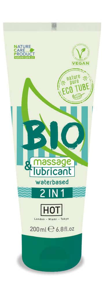 Hot Bio 2 in 1 - Lubrifiant si Gel de Masaj , 200 ml