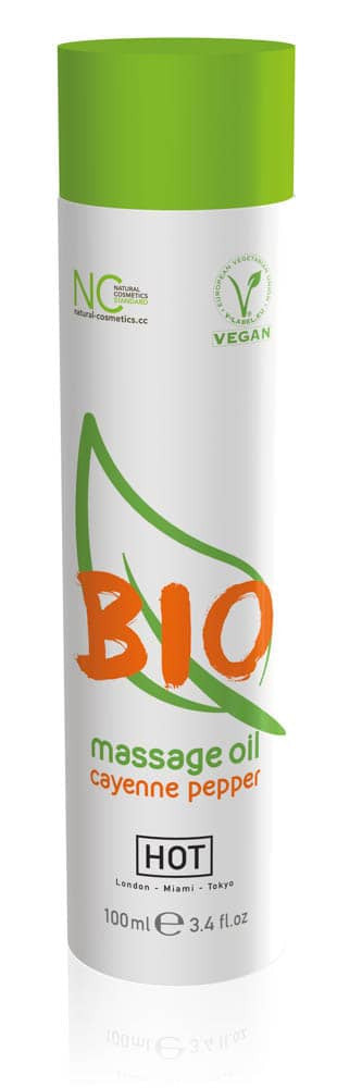Hot Bio Cayenne Pepper - Ulei de Masaj cu Miros de Piper Cayenne, 100 ml