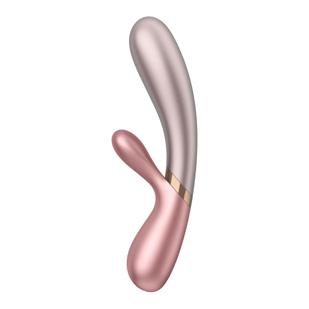 Hot Lover Pink/Dark Pink - Vibrator cu Incalzire si App Control, 20x3.5 cm - detaliu 2
