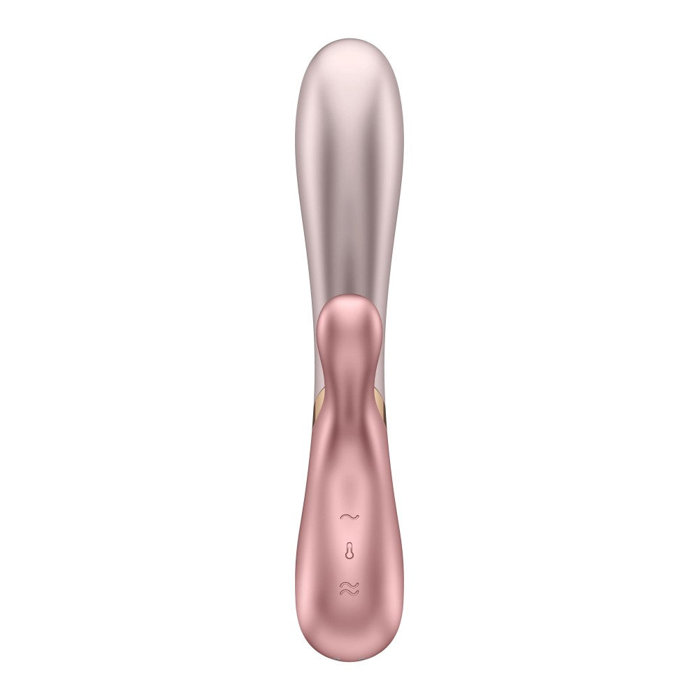 Hot Lover Pink/Dark Pink - Vibrator cu Incalzire si App Control, 20x3.5 cm - detaliu 5