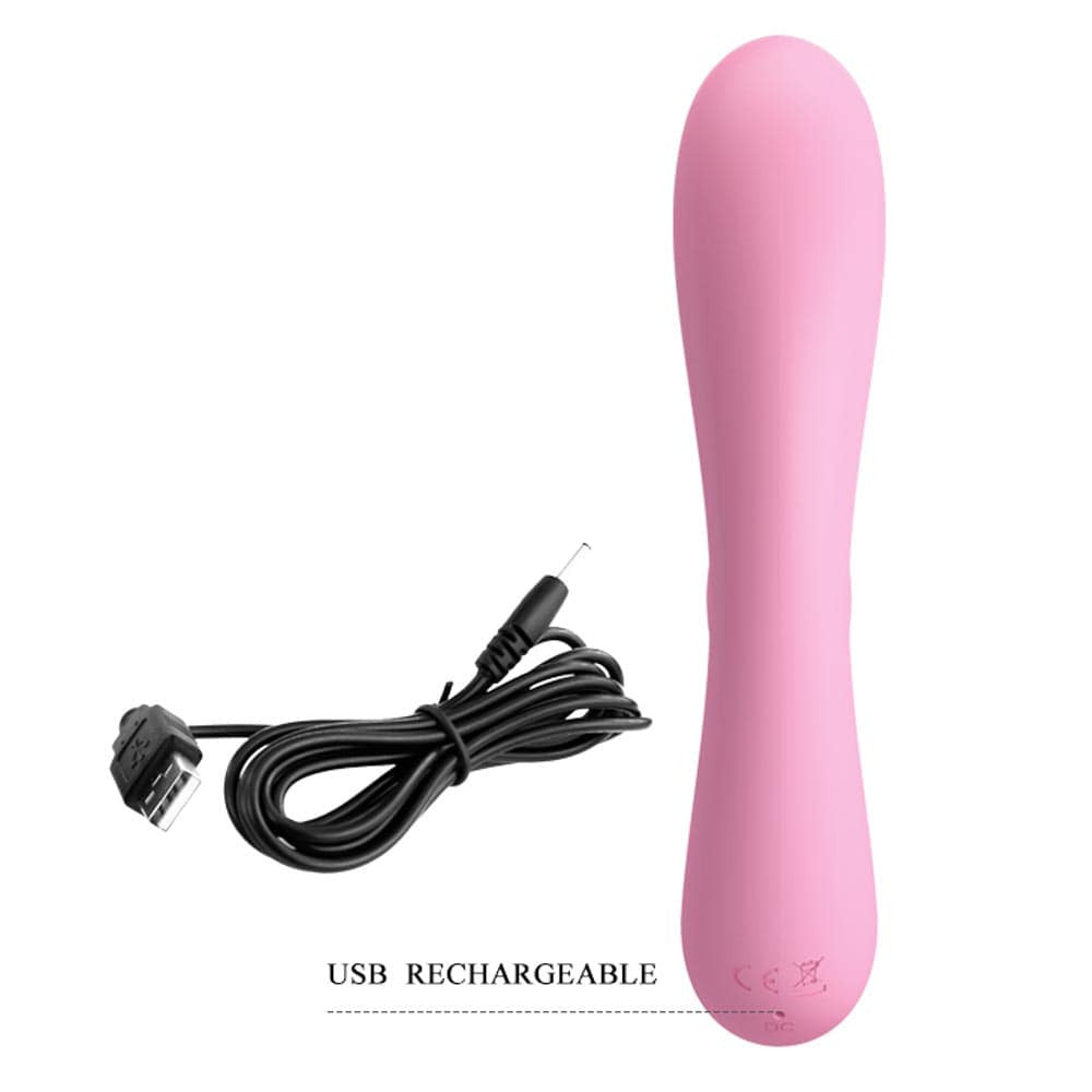 Hugo - Vibrator iepuraș, roz, 16.5 cm