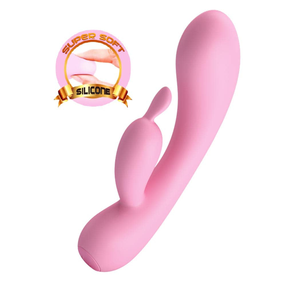Hugo - Vibrator iepuraș, roz, 16.5 cm - detaliu 2
