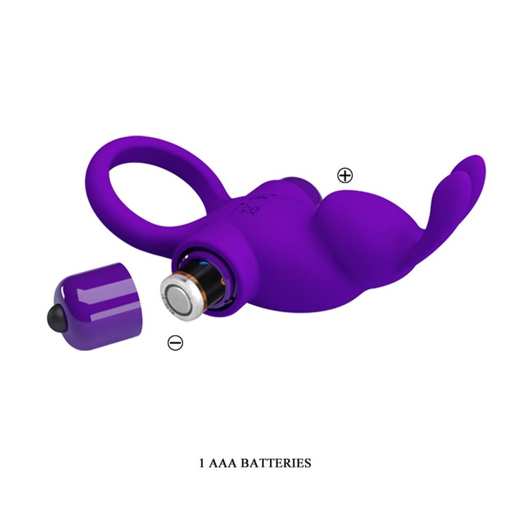 Iepurasul 5G - Inel pentru Penis cu Stimulare Clitoris cu 10 Functii de Vibratie