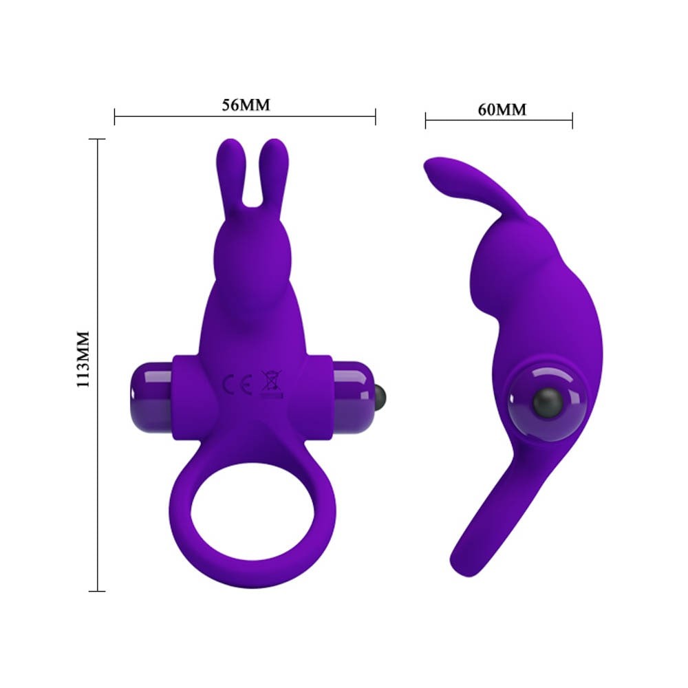 Iepurasul 5G - Inel pentru Penis cu Stimulare Clitoris cu 10 Functii de Vibratie - detaliu 2