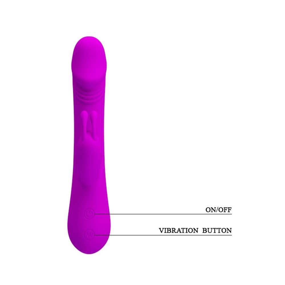 Iepurasul Robert - Vibrator Iepuras cu Stimulare Punct G, 21x3.6 cm - detaliu 1