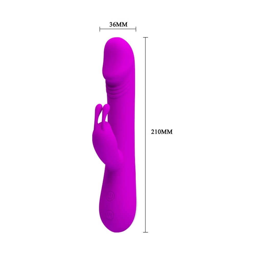 Iepurasul Robert - Vibrator Iepuras cu Stimulare Punct G, 21x3.6 cm - detaliu 2
