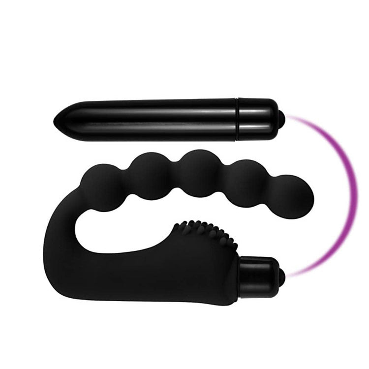 Indulgenta Anala - Bile Anale cu Glont de Vibratie din Silicon, 21,5 cm - detaliu 1