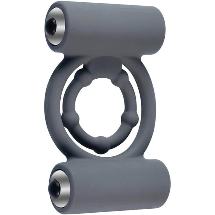 Inel penis cu dubla vibratie