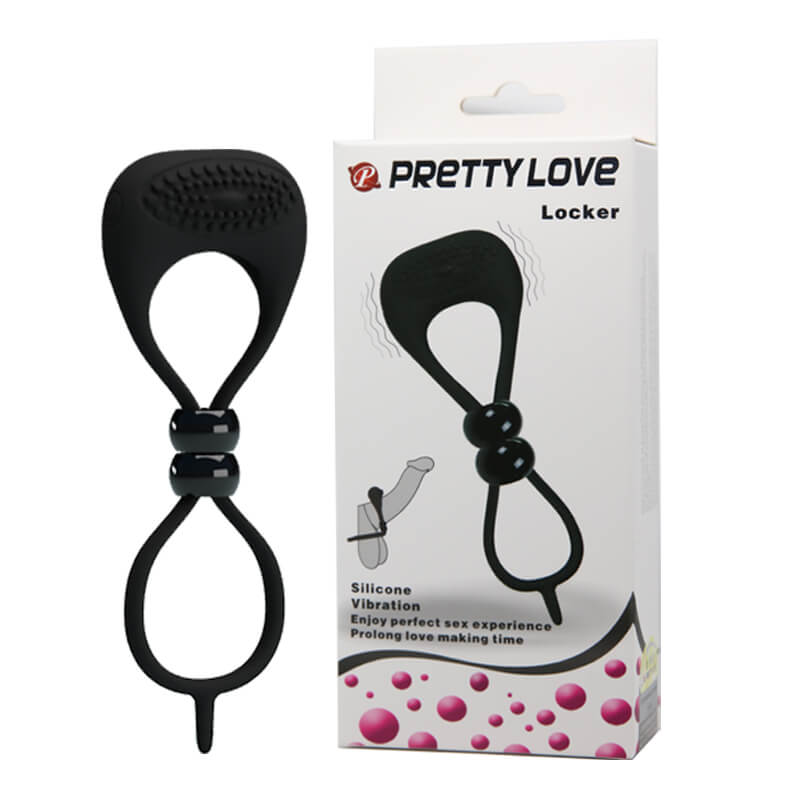 Inel penis silicon Pretty Love cu vibratie