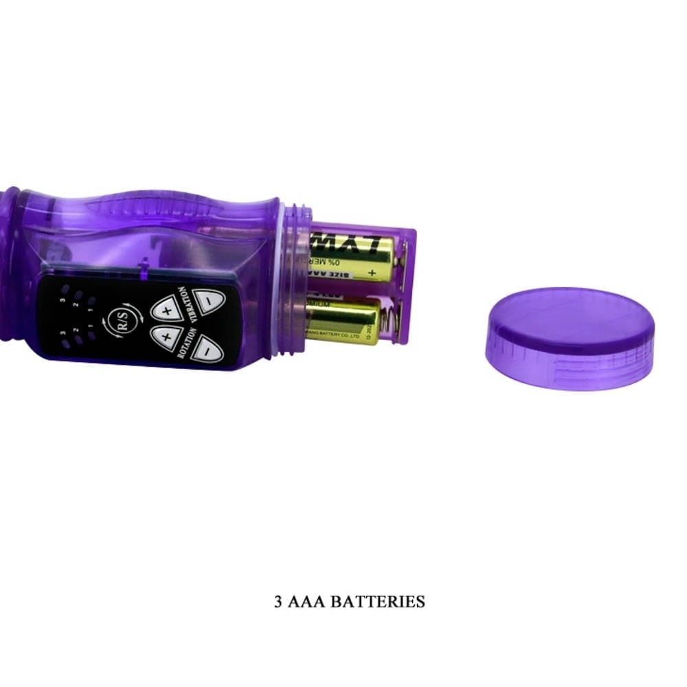 Ingerasul Fericit - Vibrator Iepuras cu Cap Rotativ, 22x3.3 cm - detaliu 5