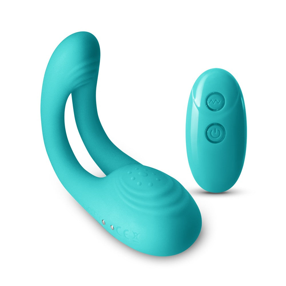 INYA Utopia Teal - Vibrator pentru Cuplu cu Telecomanda, 15x4 cm - detaliu 4