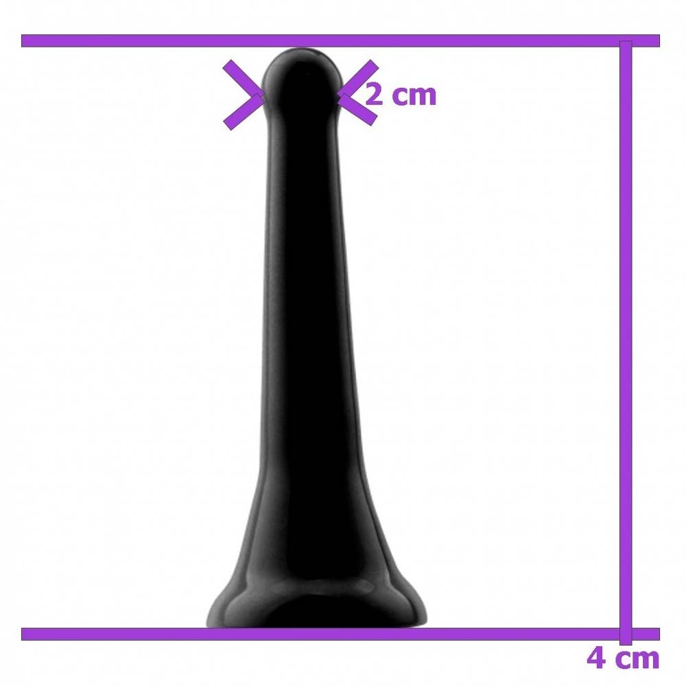 Set dus anal unisex negru 15cm