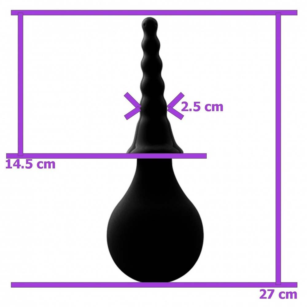 Set dus anal unisex negru 15cm