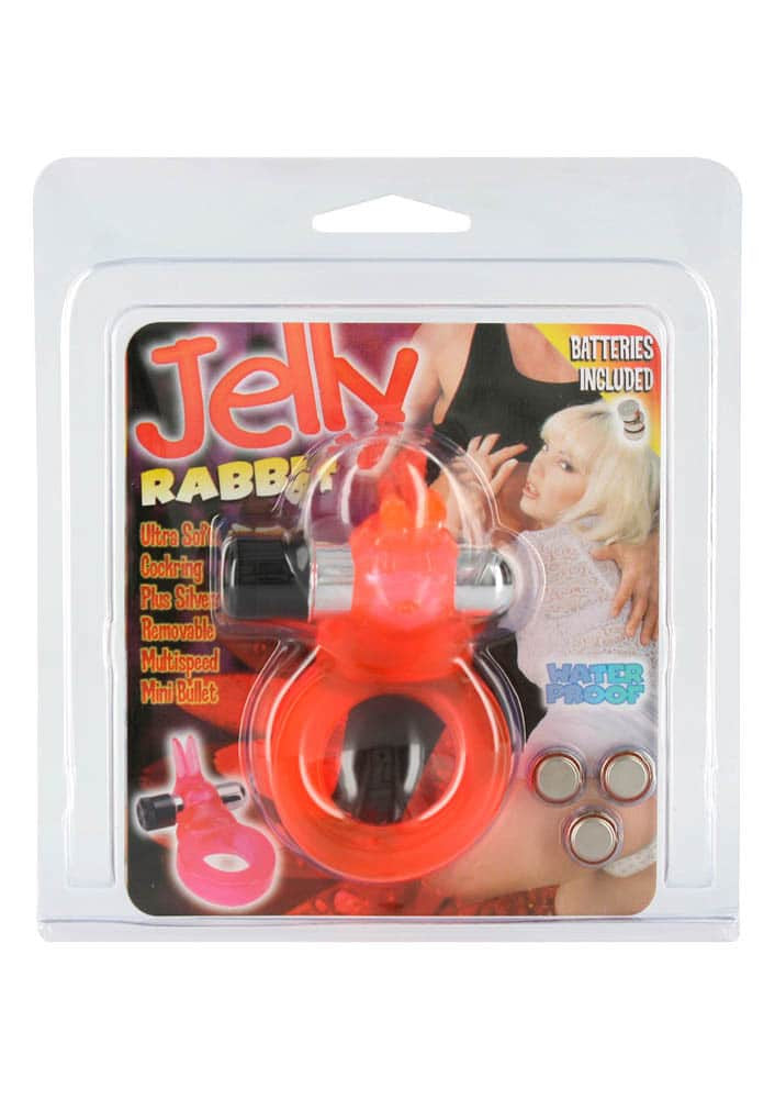Jelly Rabbit Cockring Vibro - Inel Penis Tip Iepuras cu Vibratie - detaliu 1