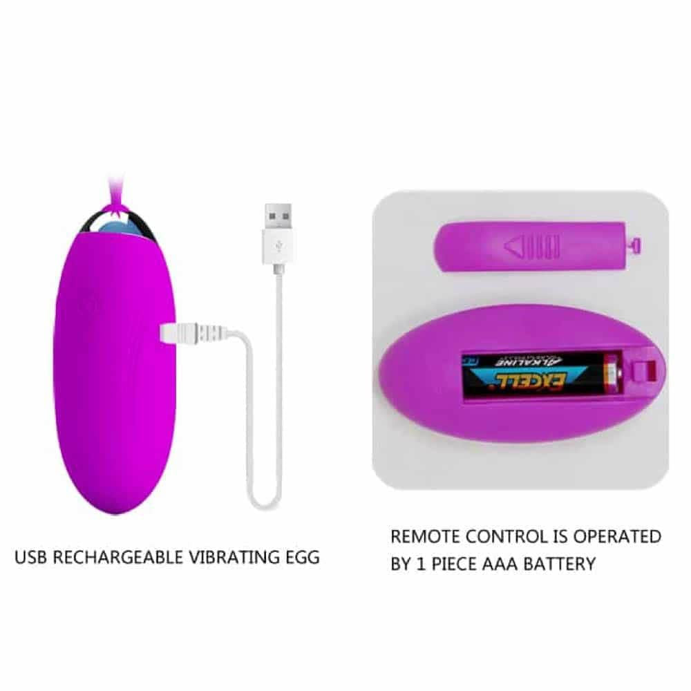 Jenny - Ou vibrator, mov, 7 cm - detaliu 8