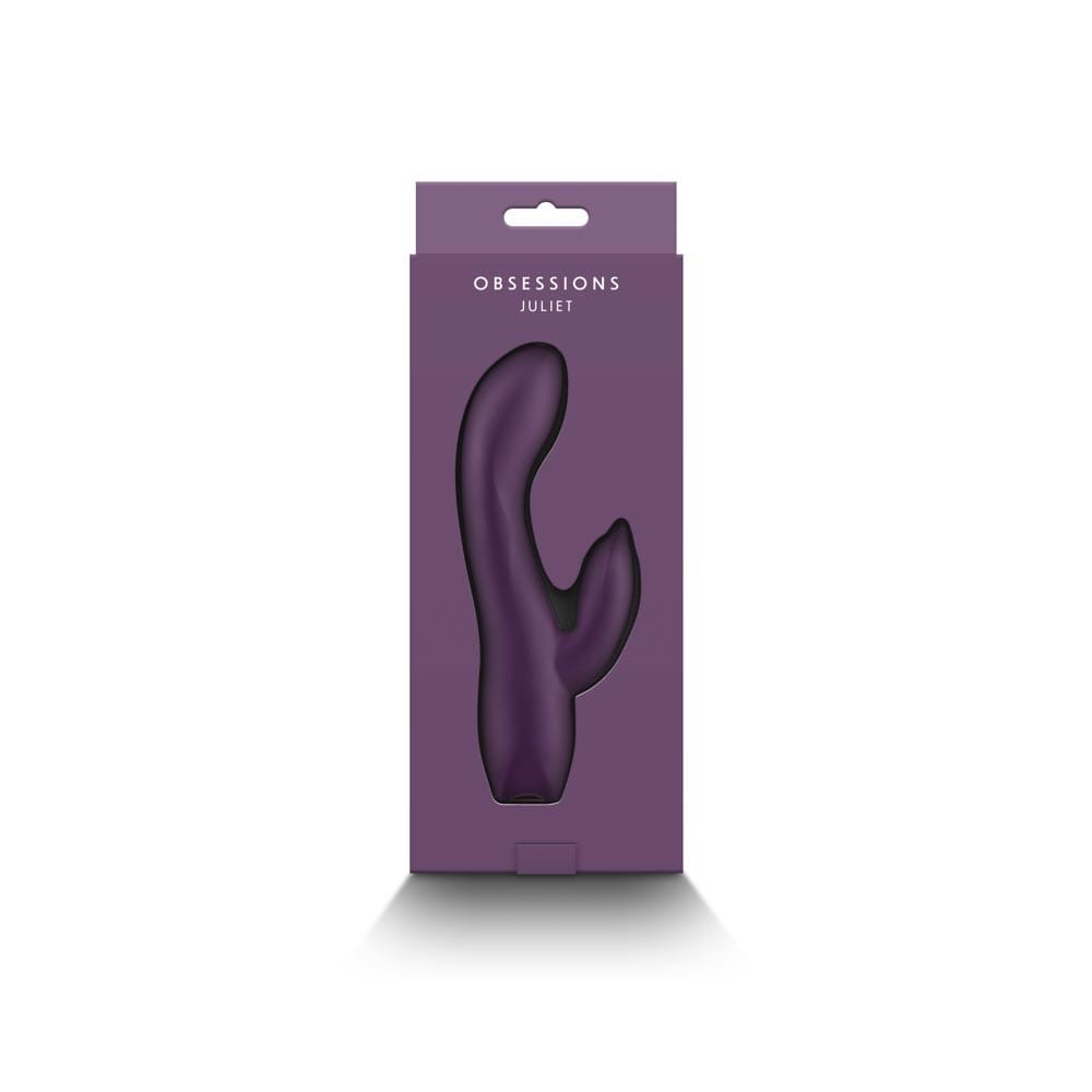 Juilet - Vibrator iepuraș, mov închis, 16 cm - detaliu 2