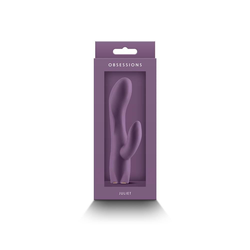 Juilet - Vibrator iepuraș, mov închis, 16 cm - detaliu 3
