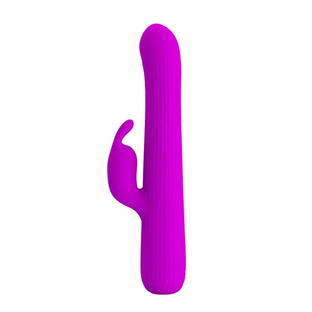 Julian - Vibrator iepuraș, mov, 17 cm - detaliu 3