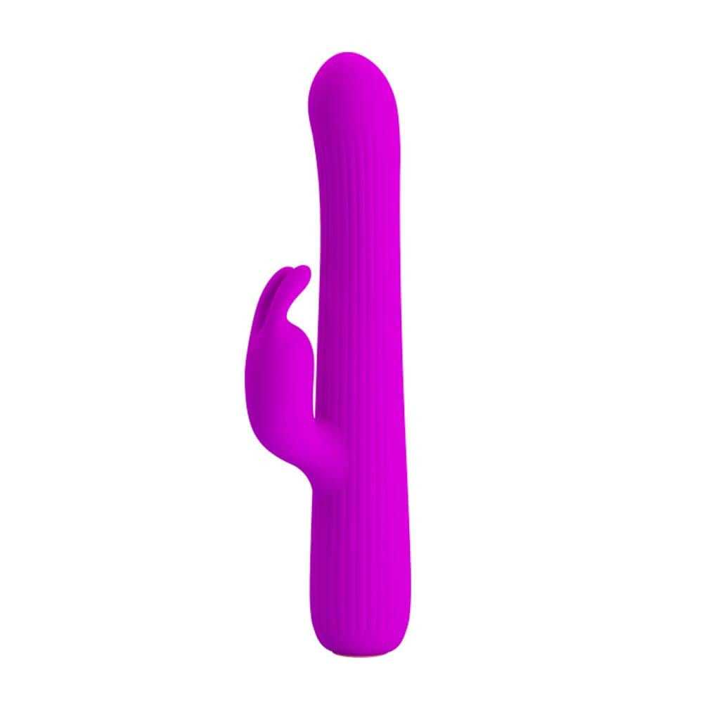Julian - Vibrator iepuraș, mov, 17 cm - detaliu 8