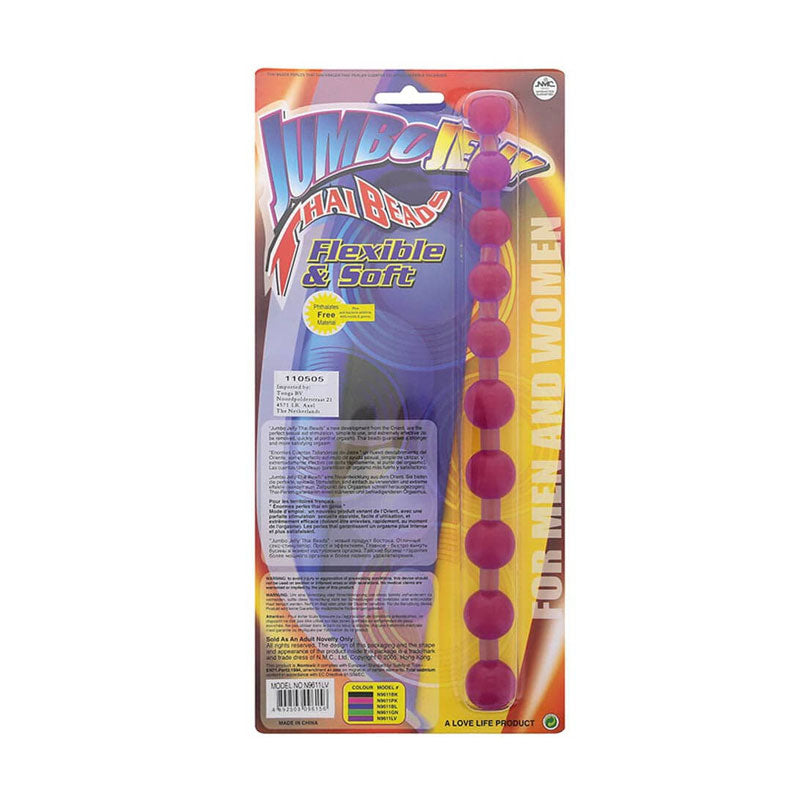 Jumbo Jelly Thai Beads - Bile Anale, 31,8 cm