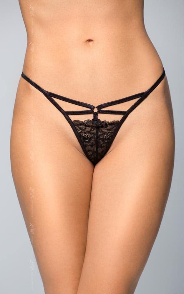 Jynx - Lenjerie sexy G-string, negru, S/L
