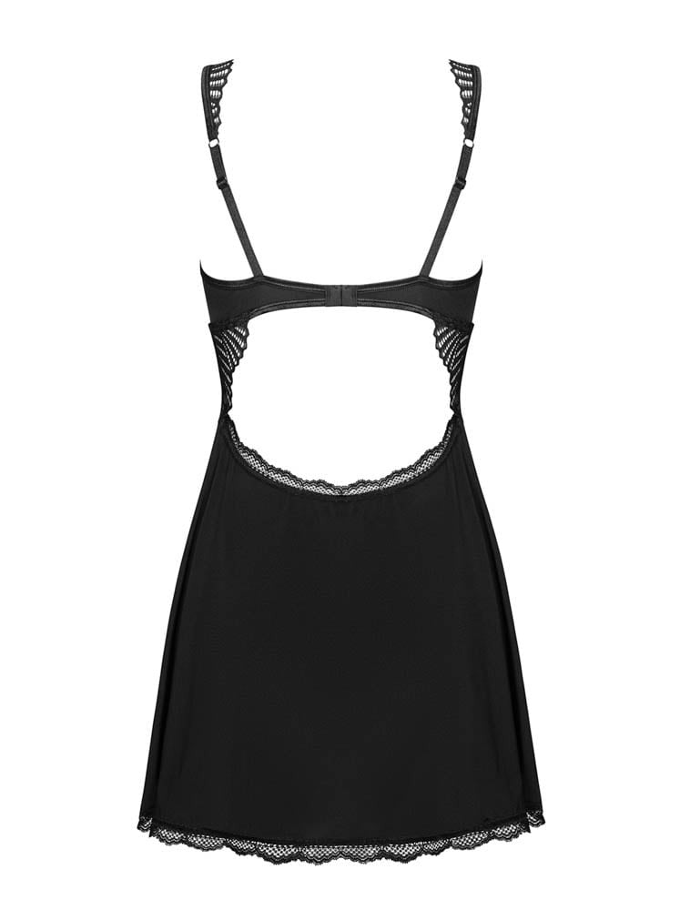 Klarita - Babydoll, negru, L/XL