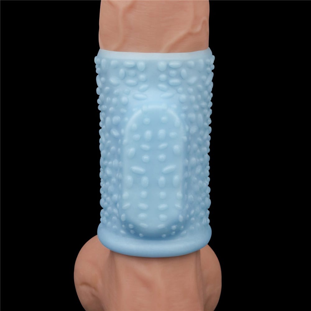 Knights Ring 1 - Manșon pentru penis, albastru, 10 cm - detaliu 4