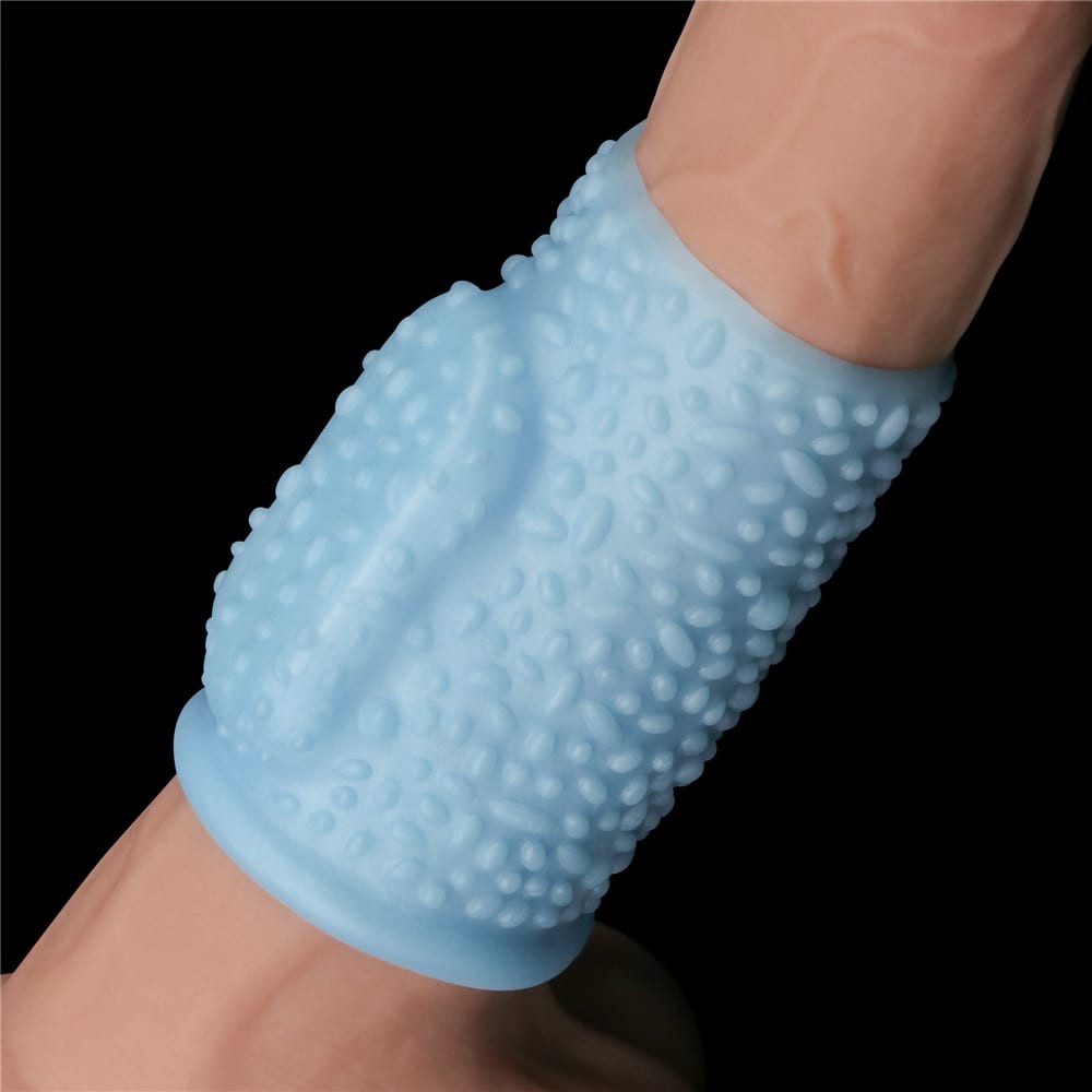 Knights Ring 1 - Manșon pentru penis, albastru, 10 cm - detaliu 6