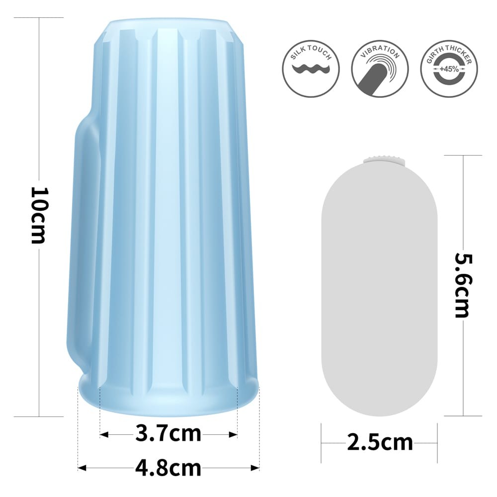 Knights Ring 2 - Manșon pentru penis, albastru, 10 cm - detaliu 1
