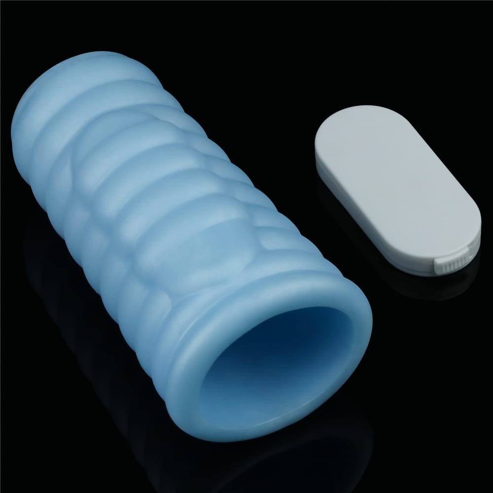 Knights Ring 3 - Manșon pentru penis, albastru, 10 cm - detaliu 9