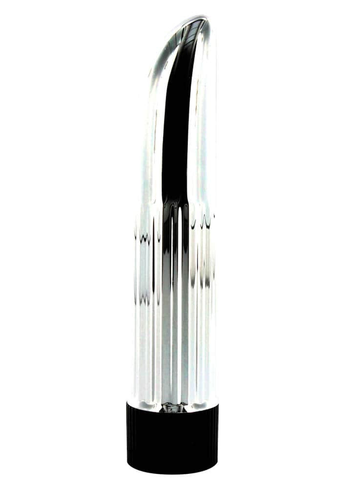 Lady Finger - Vibrator clasic, argintiu, 8 cm - detaliu 1