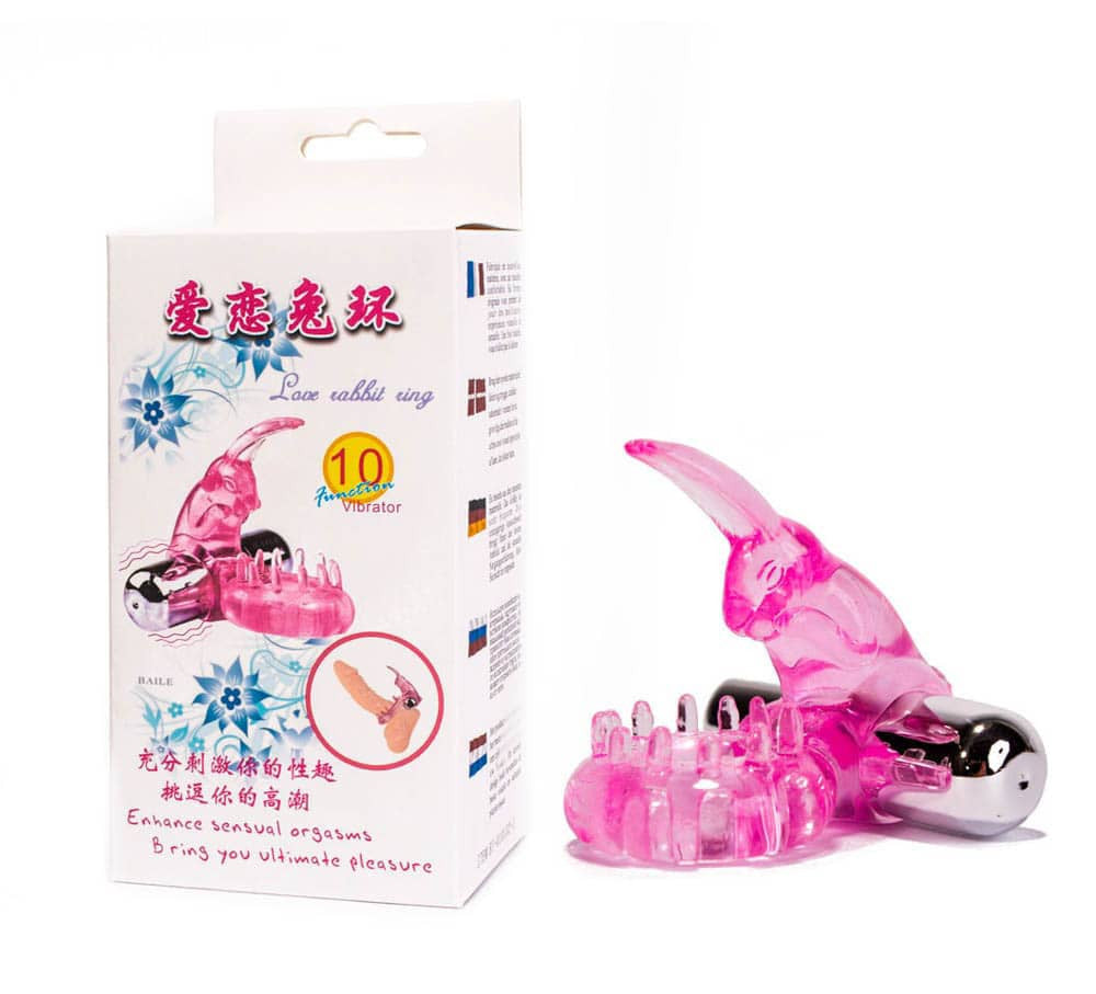Love Rabbit Ring - Inel Penis Tip Iepuras pentru Stimulare Clitoris