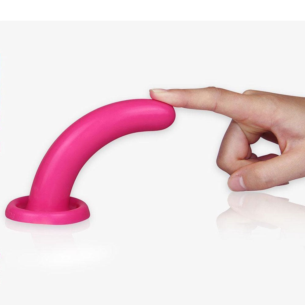 Lovetoy - Dildo din silicon, roz, 12 cm
