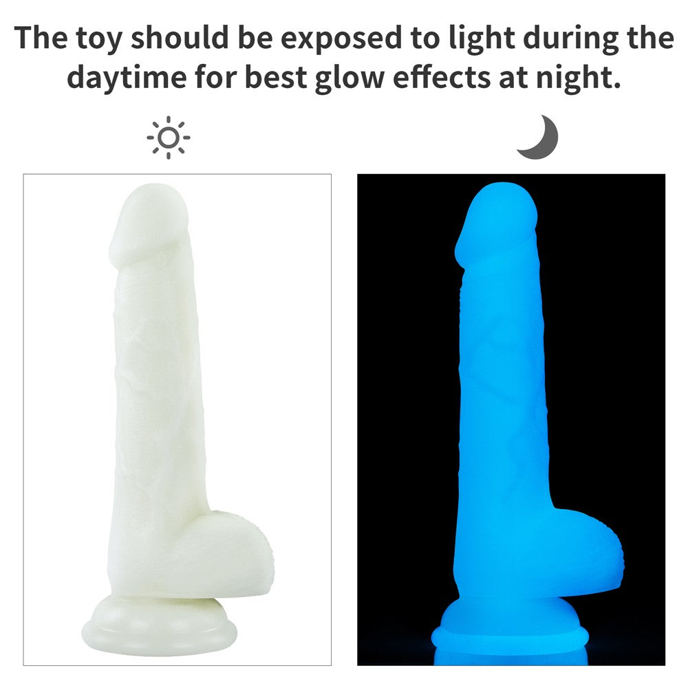 Lumino Play - Dildo fluorescent, 18 cm - detaliu 1