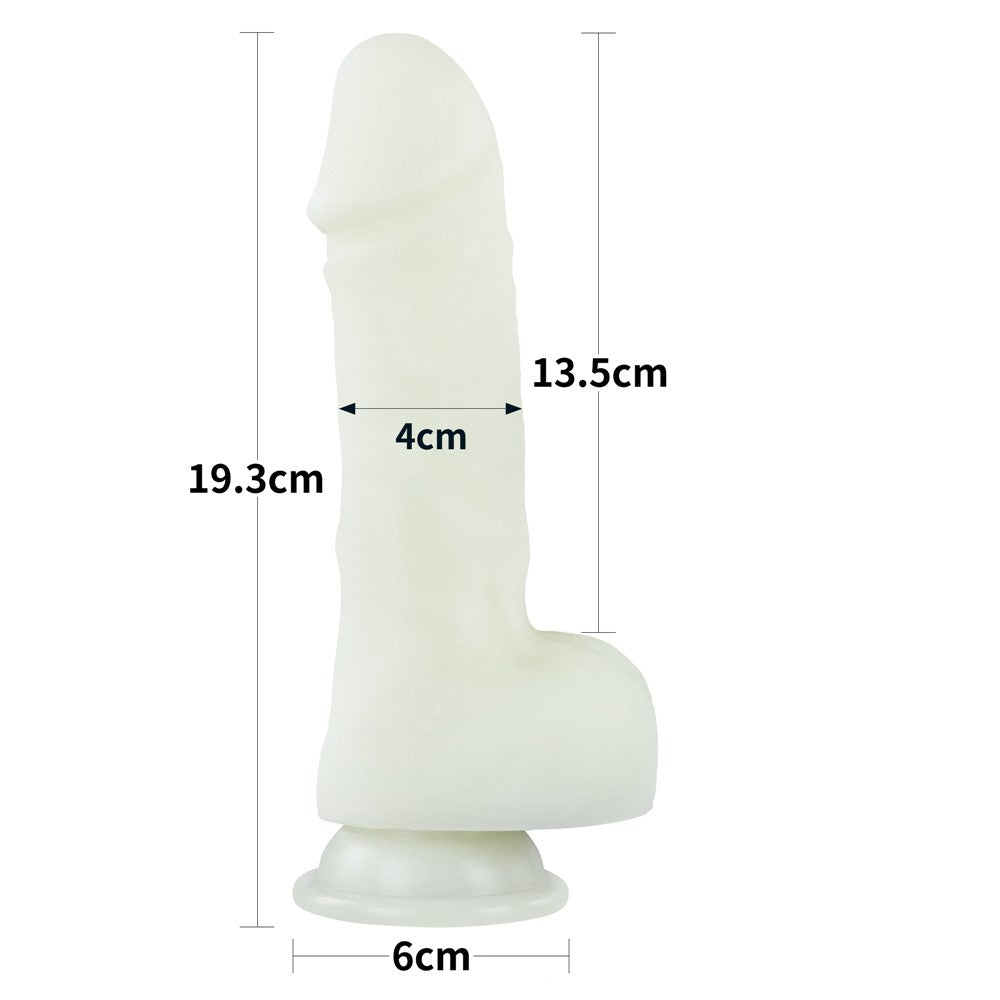 Lumino Play - Dildo fluorescent, 19.8 cm - detaliu 16
