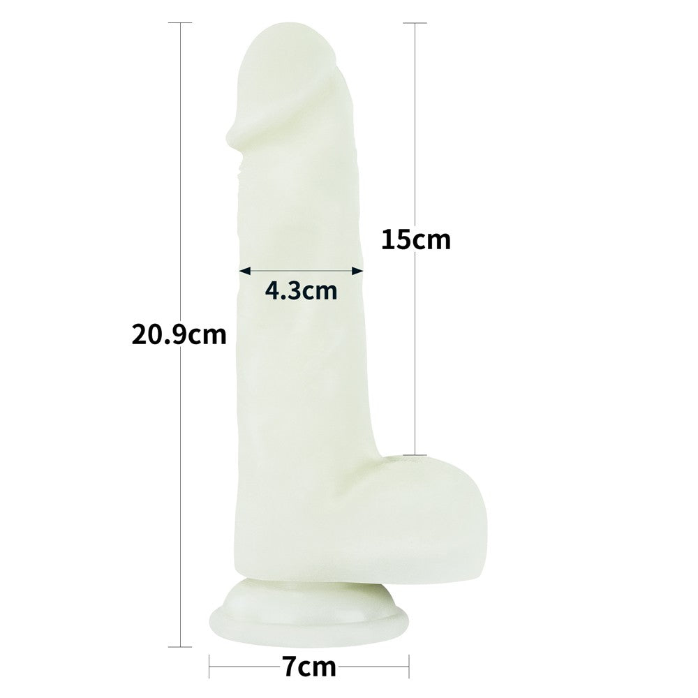 Lumino Play - Dildo fluorescent, 20.9 cm - detaliu 13
