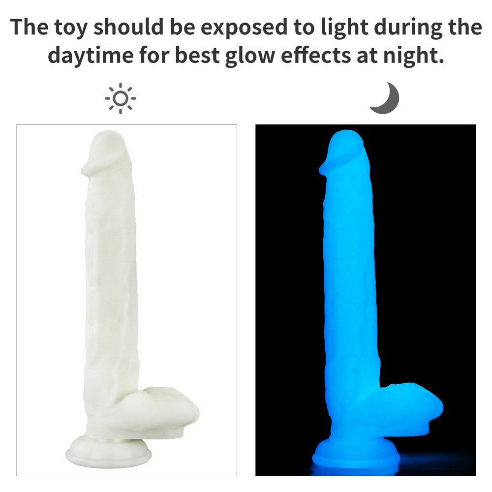Lumino Play - Dildo fluorescent, 21 cm - detaliu 14