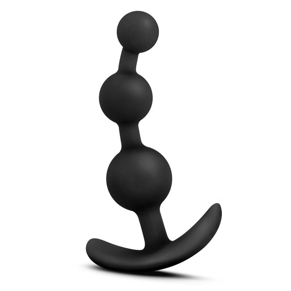 Luxe Beme3 - Bile Anale din Silicon, Negre, 12,7 cm - detaliu 2