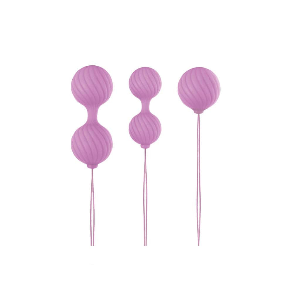 Luxe O' Kegel - Set bile vaginale, roz