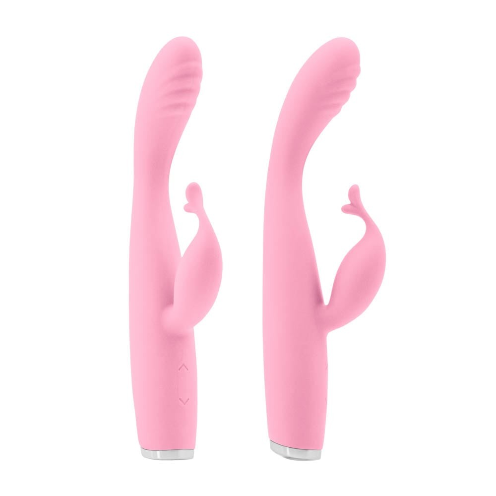 Luxe Skye - Vibrator iepuraș, roz, 18.8 cm