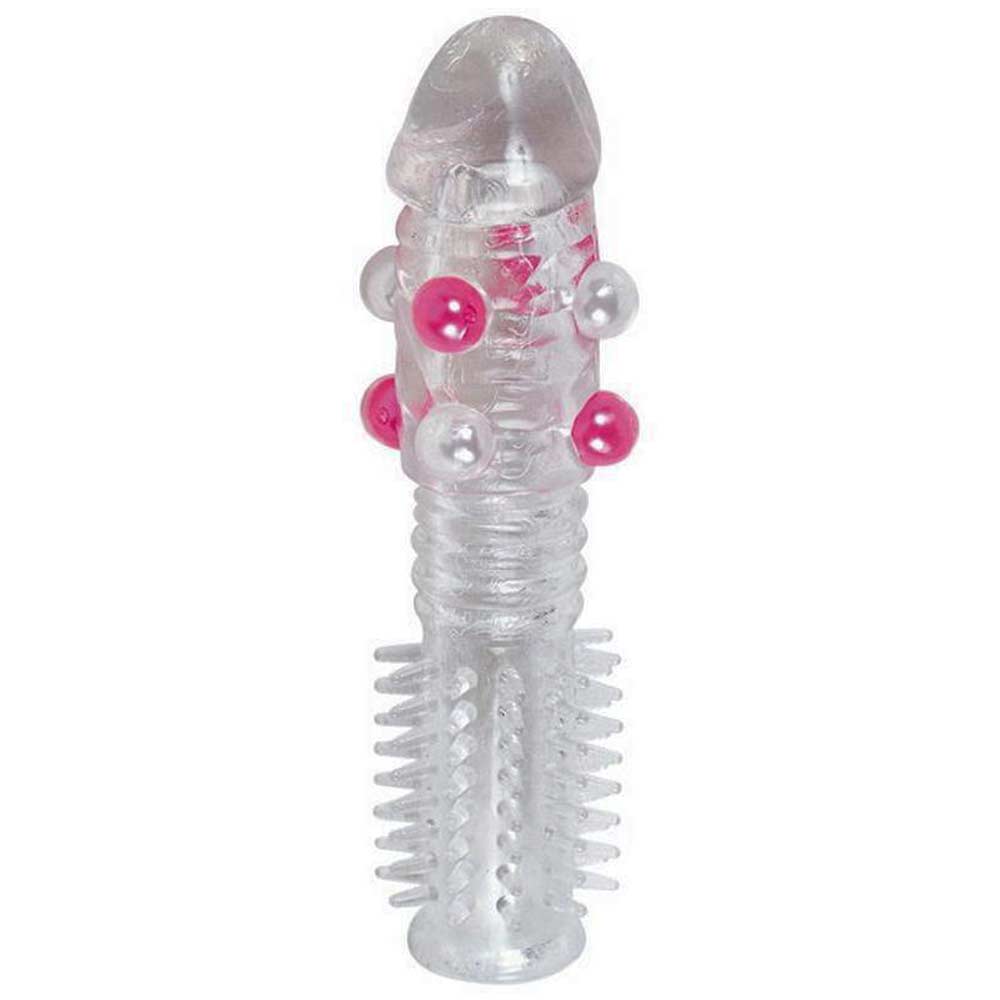 Super Stretch - Extensie penis cu striații și bile