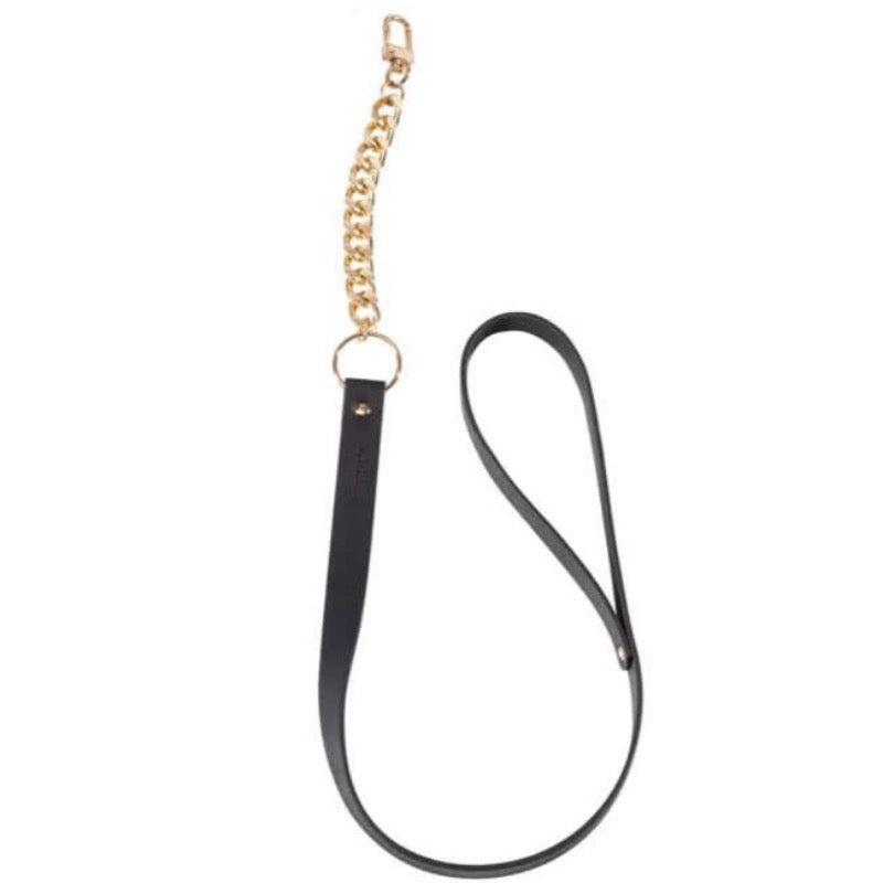 Maze Wide Choker - Zgarda cu Lesa din Piele Artifiala Negru - detaliu 3