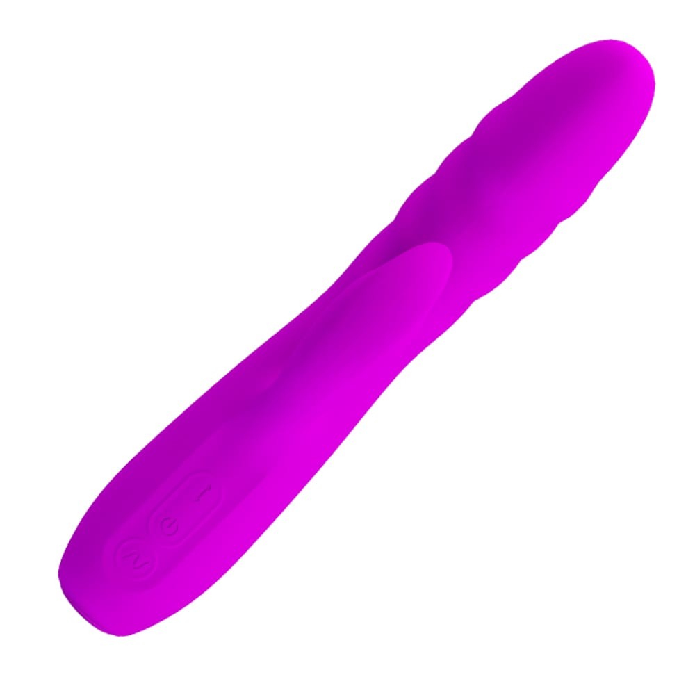 Melanie - Vibrator iepuraș, mov, 20.5 cm - detaliu 3