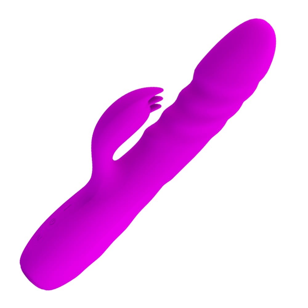 Melanie - Vibrator iepuraș, mov, 20.5 cm - detaliu 5