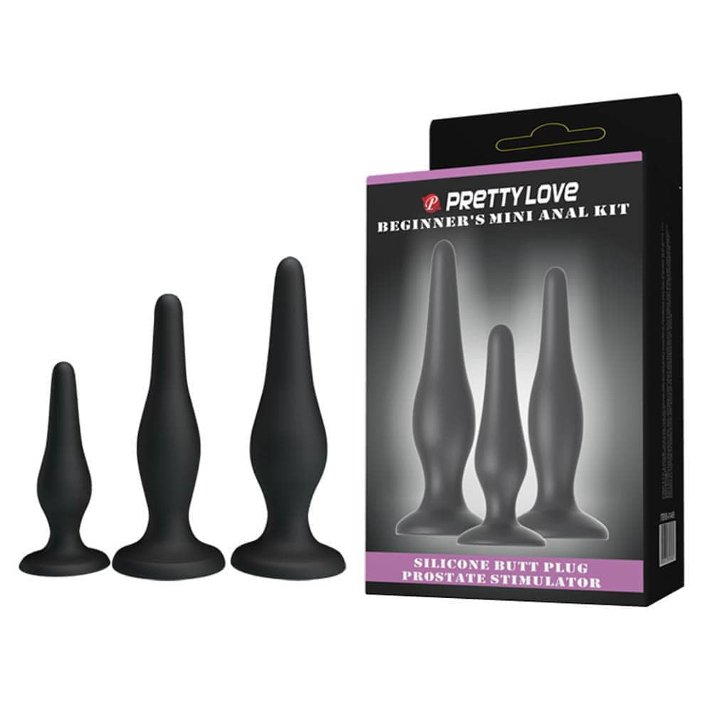 Mini Anal Kit - Set dopuri anale din silicon - detaliu 4